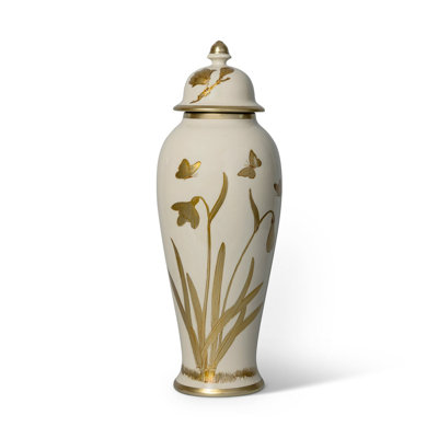 Gilded Iris Jar