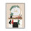 Merry Christmas Festive Holiday Fireplace Mantle White, estampe numérique encadrée, art par Jess Bruggink