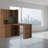 L-Shaped Computer Desk With Hutch And LED Light, Home Office Desk, Writing Desk, Corner Desk With Storage-563078052-553281733