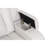 LED & Power Reclining Loveseat Made With Faux Leather In Ice