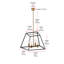 Lustre linéaire à 4 lumières Gloriajean-992946899-993092655