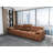 122" Genuine Leather Modern Modular Sofa with Adjustable Headrest and Cupholder-842931000