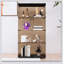 Vitrine à deux portes avec 4 tablettes et porte vitrée Tawny