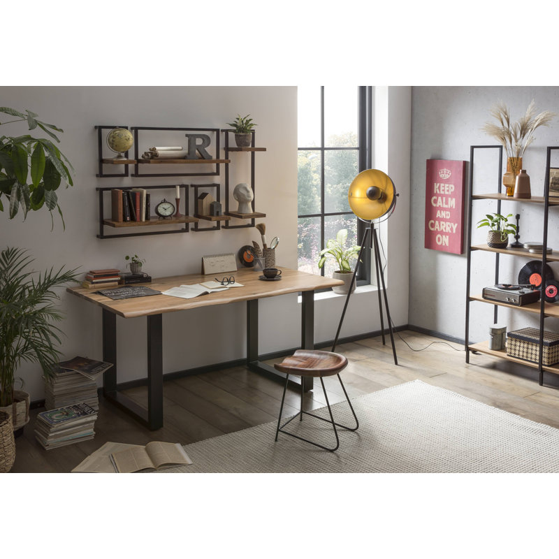Farsund Dining Table, Plate Antique, H77 x L120 x W80cm, Black