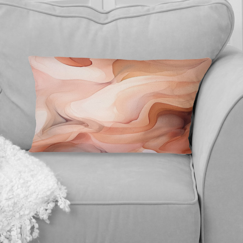 Coussin Distant Clouds Cannelle Infusion Watercolor IV - Abstract Shapes