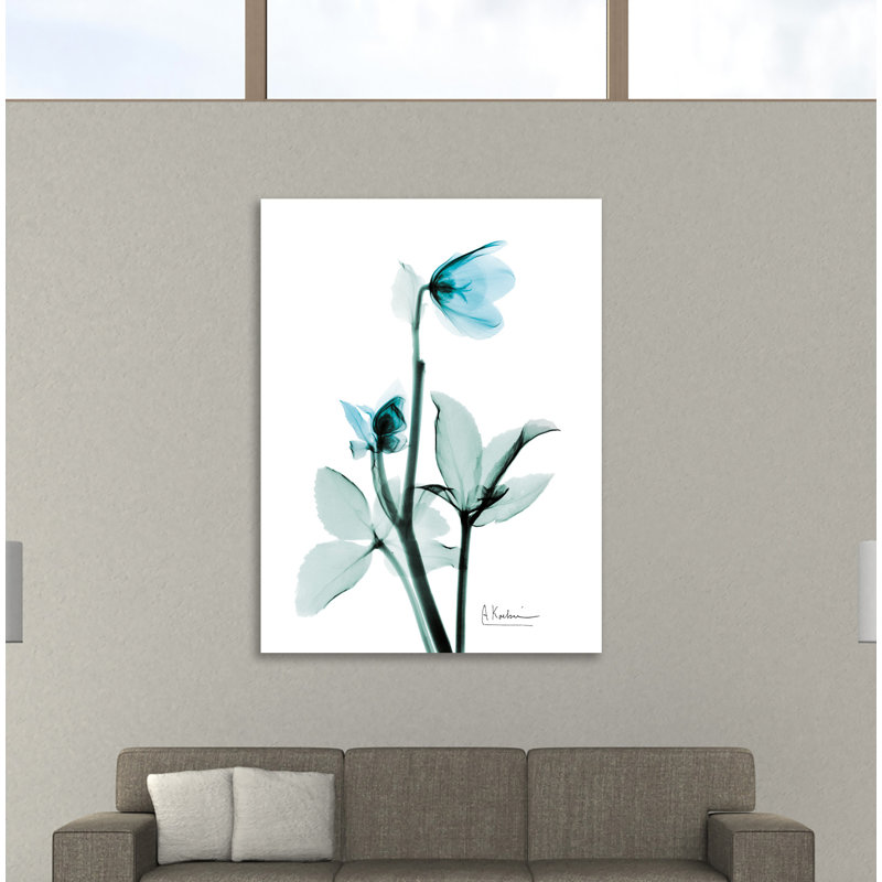 "Aqua Helle Borus", toile tendue par Albert Koetsier, H 20 po x l 15 po x P 1,5 po