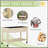 Elevated Wooden Planter Box w/ Lockable Wheels