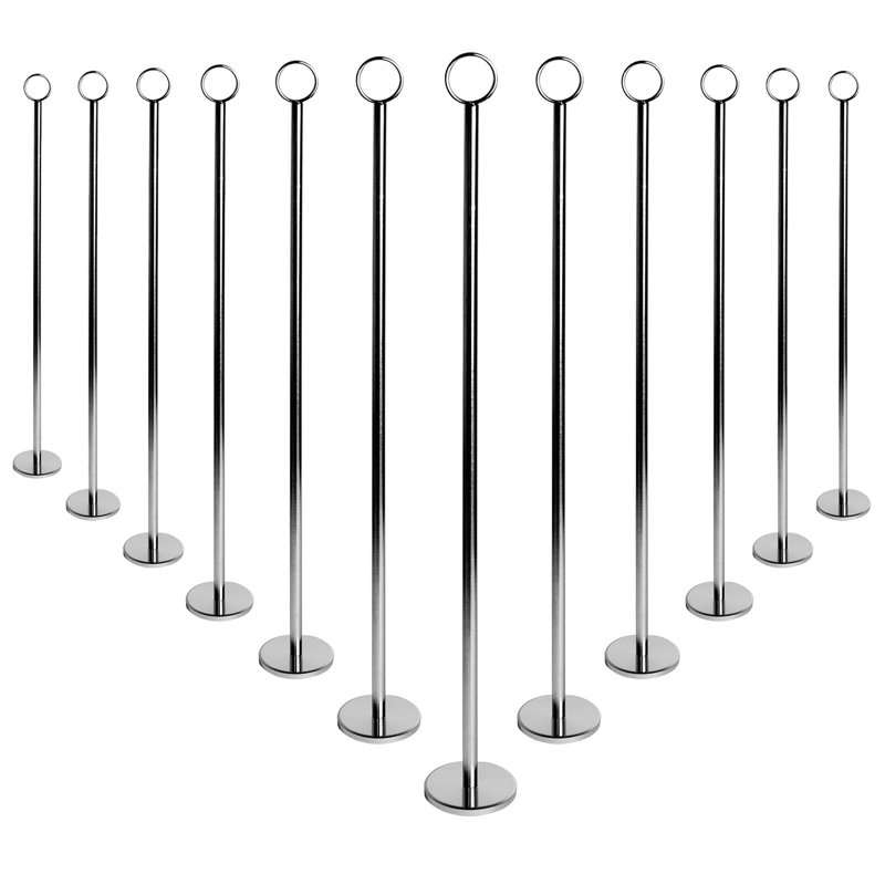 Argon Tableware - Table Number Holders - 46cm - Silver