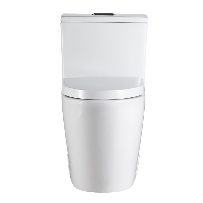 Toilette allongée une pièce 1,2 gpf double à fixation par le haut gpf (siège inclus)