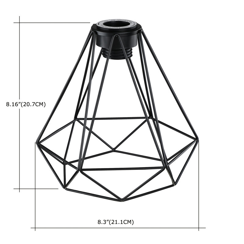 Abat-jour de luminaire suspendu en métal 8,03 po H