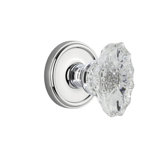 Grandeur Georgetown Rosette Passage with Biarritz Crystal Door Knob