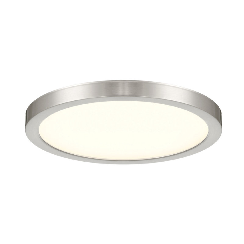 artemis LED Flushmount - Round, 10W, 5CCT,, 1" H x 12" W x 12" D, Brush Nickel