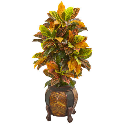 44 " H Faux Croton Plant