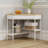 Corner Console Table With Swivel Storage Shelf