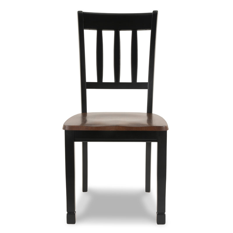 Cohbath Side Chair, Black/Brown
