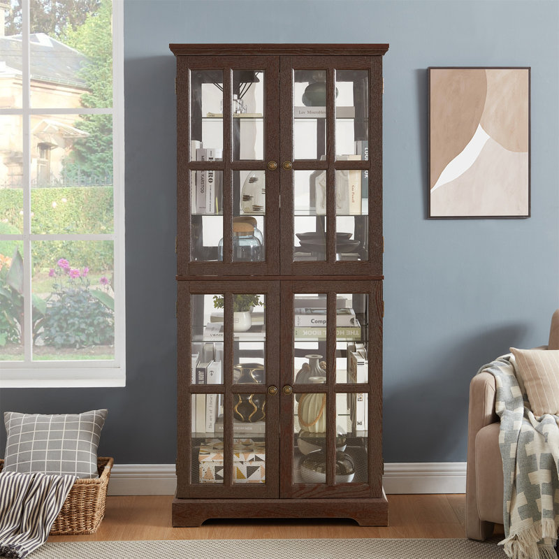 Curio Display Cabinet, Cherry