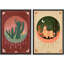 «Mid-Century Modern Cactus And Alpaca Abstract», 2 pièces-98554204-98554205
