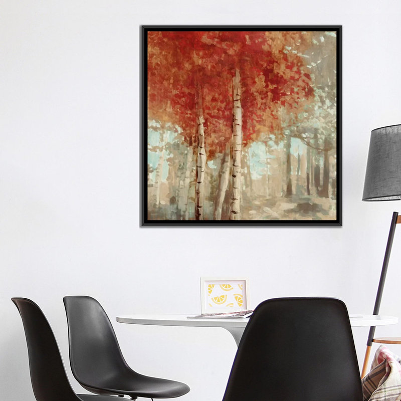 «Frontier I», reproduction sur toile, H 18 po x l 18 po x P 1,5 po, Toile avec cadre noir, Pas de tapis