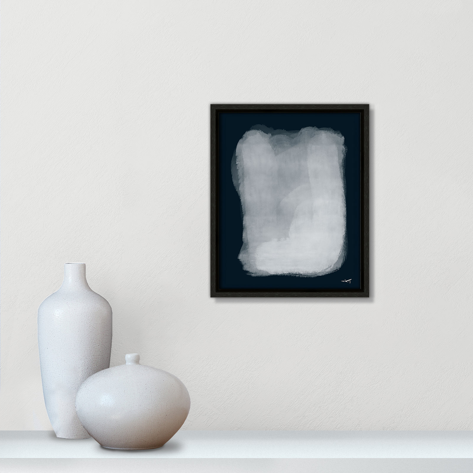 Gelder "Calme 001" Print by N.Atelier, 11.5" H x 9.5" W, Espresso