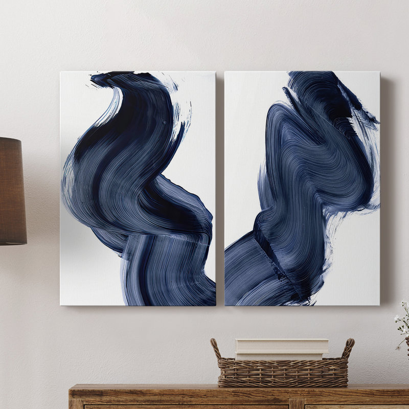 Passing Waves I-Premium Gallery Wrapped Canvas -Ready to Hang, 18" H x 12" W