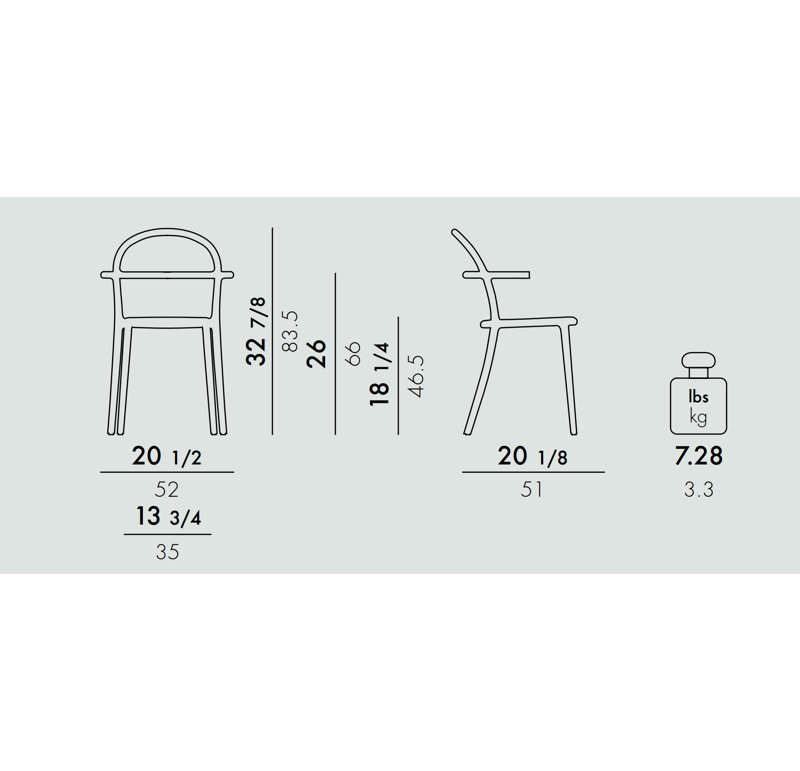 Generic C Arm Chair, Black