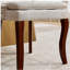 Modern Dining Table and Chair Set, Double Filled Decorative Side Armchair, with Middle Back and Arched Solid Wood Legs, Suitable for Living Room/Dining Room.-376431545