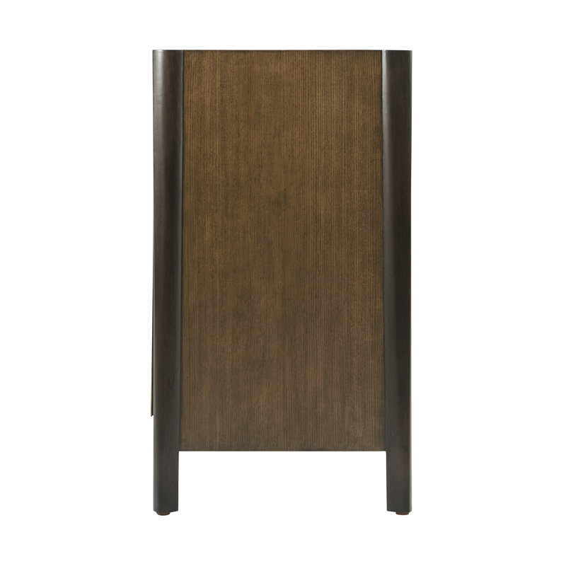 Helix 71.75'' Beech Solid Wood Sideboard with Brass Hardware