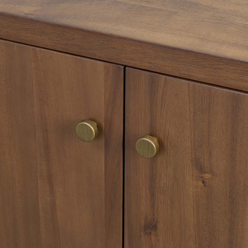 Sullivan Media Console-Saddle Tan, Brown
