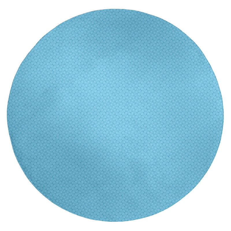 Tapis de zone bleu treillis en treillis reg patterns subalterne, Rond 5 pi