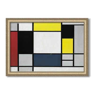 Composition avec jaune, rouge, noir, jaune et gris, 1921 - Piet Mondrian - reproduction d'art sur mesure
