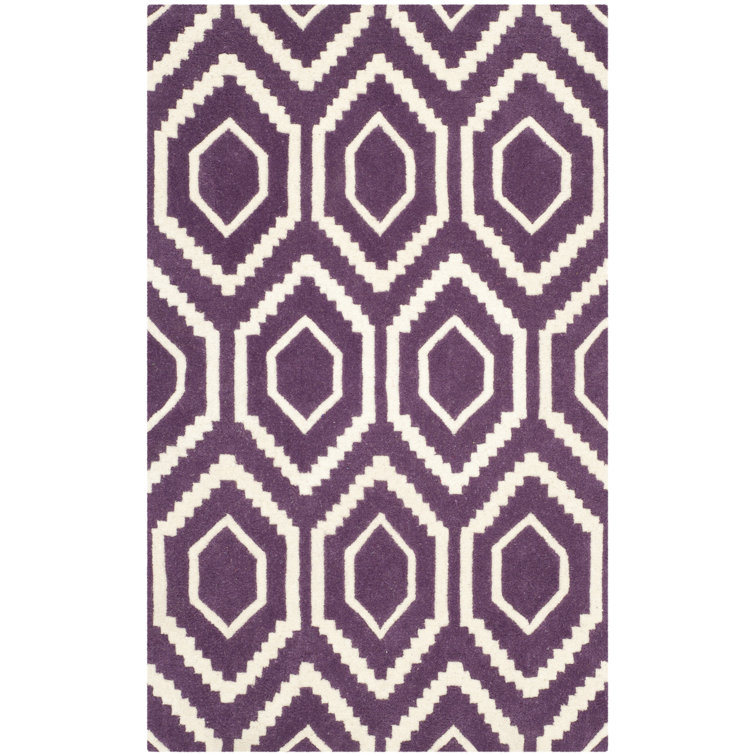 Deedie Hand Tufted Wool Geometric Rug