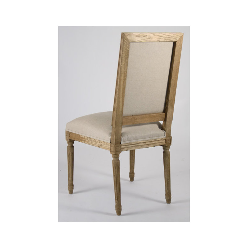 Louis Upholstered Dining Chair, Natural Oak, Natural