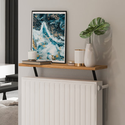 Heizkörperregal Adin Braun 60cm Ohne Bohren 92437