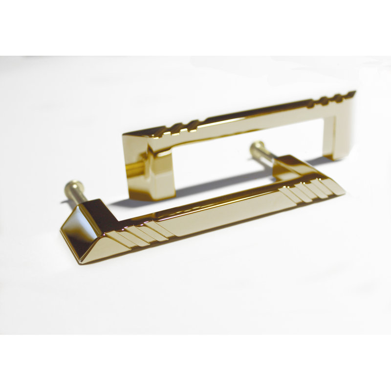 Pyramid Bar / Handle Pull, Polished Brass/Unlacquered