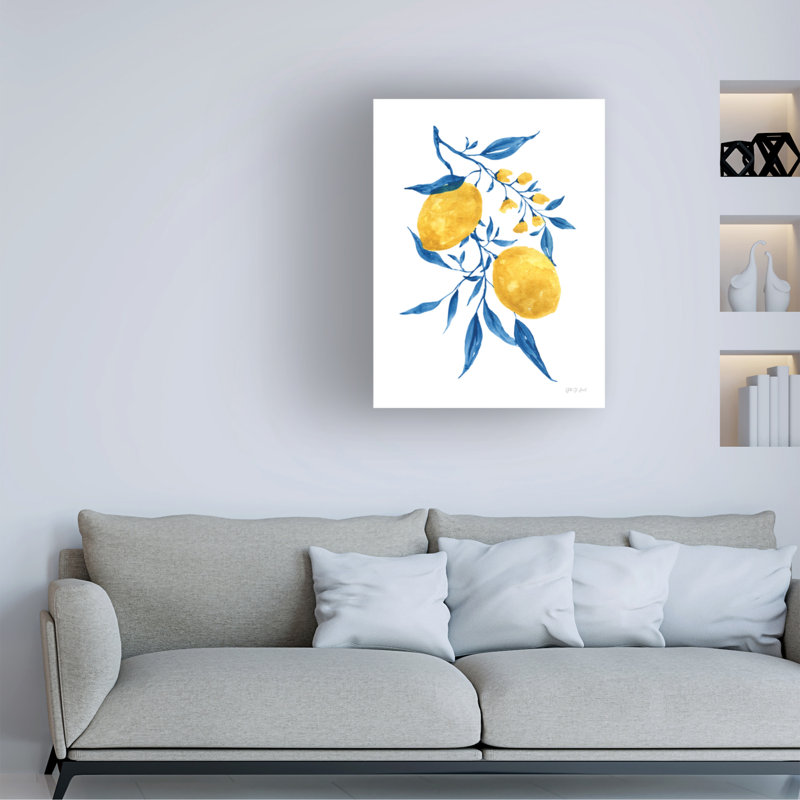 Art mural sur toile «Leaf yves», H 19 po x l 14 po