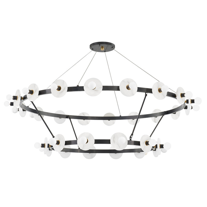 Austen 30 - Light Chandelier, Aged Old Bronze