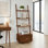 Bibliothèque échelle en bois massif Carbin H 69 po x l 24,75 po
