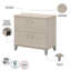 Ensemble de bureau d'ordinateur en L avec huche Magomed-679874590