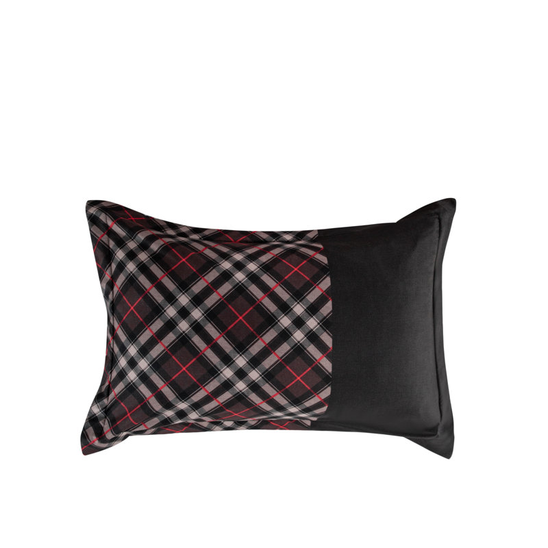 Twin Black and Red Microfiber Down Alternative Comforter Set
