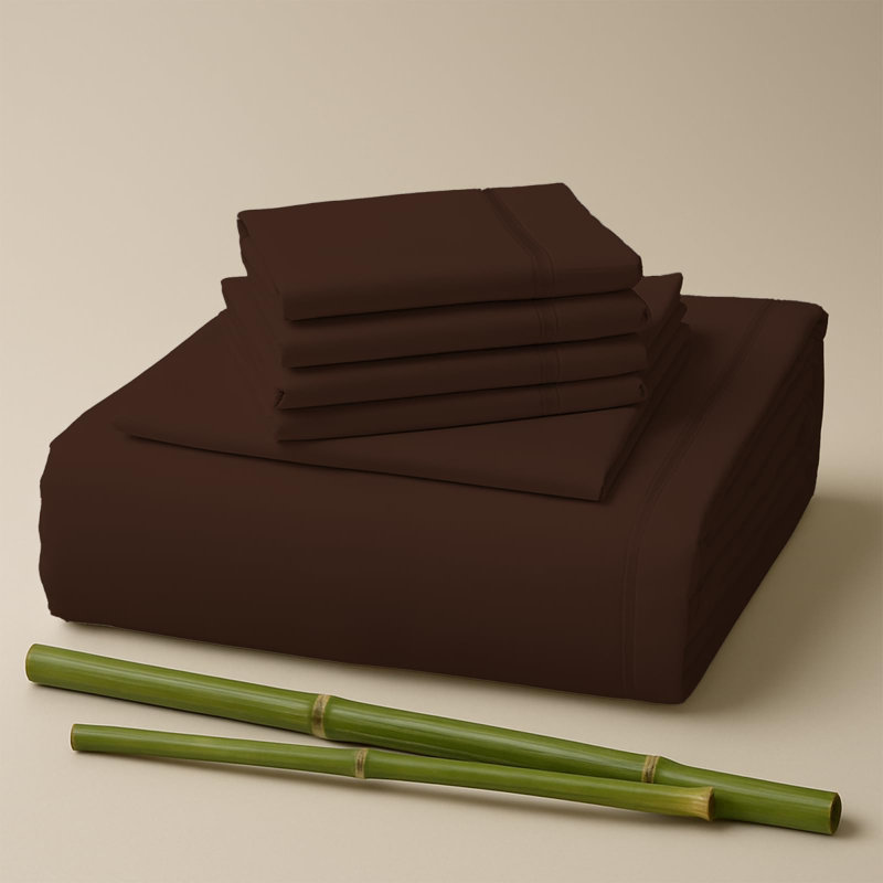 Premium Rayon From Bamboo Blend Sheet Set With Deep Pockets, Cooling and Breathable, Twin Sheet Set with 2 Pillowcases
