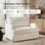 Chaise parsons surdimensionnée avec accoudoirs uniques Terren-655891815