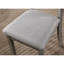 Chaise de salle à manger grise de 2 personnes, siège rembourré en tissu, dossier 2 pièces, design moderne, revêtement, style transitionnel