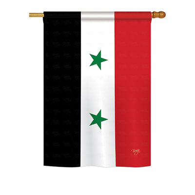 Double Sided Polyester House Flag