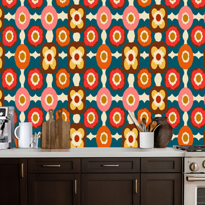 Peel and Stick PVC Wallpaper, Removable Self-Adhesive Wall Covering, Waterproof for Home Decor