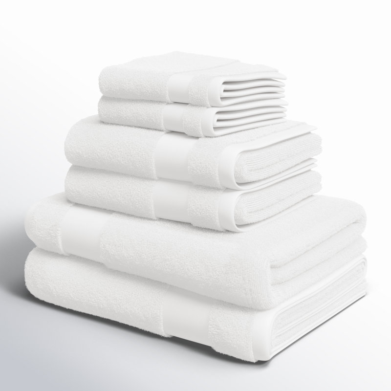 Ensemble de serviettes 6 pièces Berner, Blanc