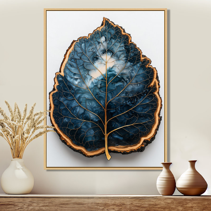 Balictar, émeraude rivière de feuilles en bois, diapositive III - feuilles, art mural, H 44 po x l 34 po, Crème, crème