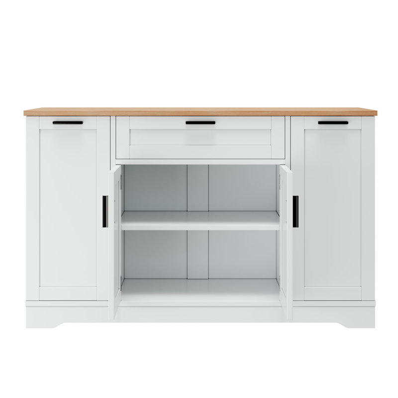 Buffet de rangement multifonctionnel, Blanc