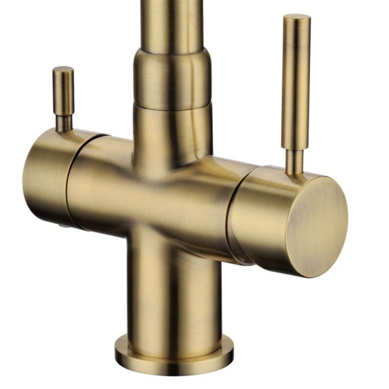Hommix Berta 3-Way Tap (Triflow Filter Tap), Brushed Brass