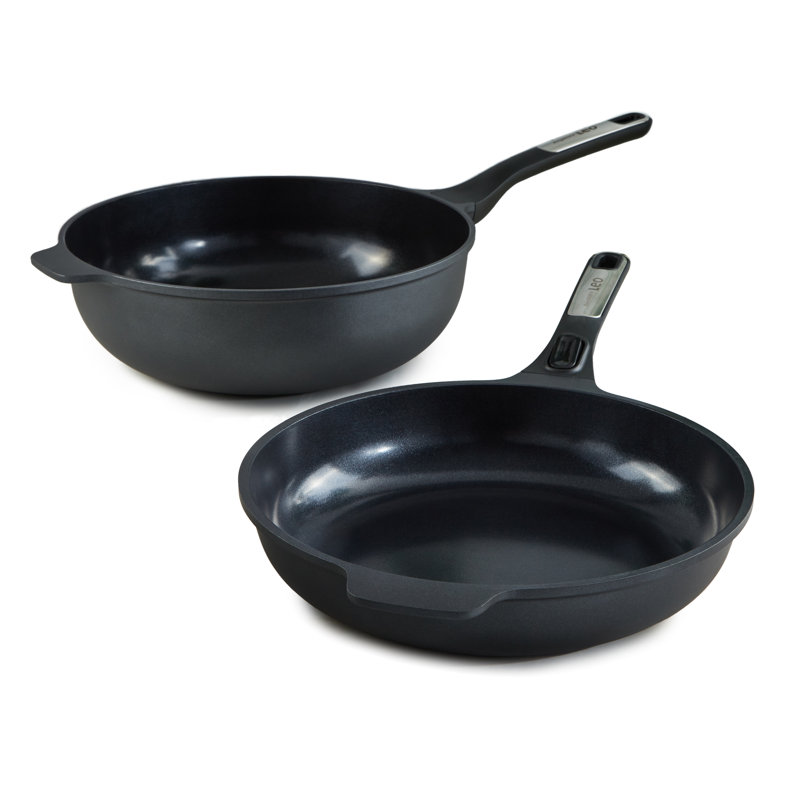 Batterie de cuisine en céramique antiadhésive 2 pièces BergHOFF Leo Phantom, recyclée