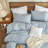 XINMIANFANG Striped Duvet Cover Set 100% Washed Cotton Comforter Cover for All Seasons Linen Feel Bedding Set-117357619-117357613